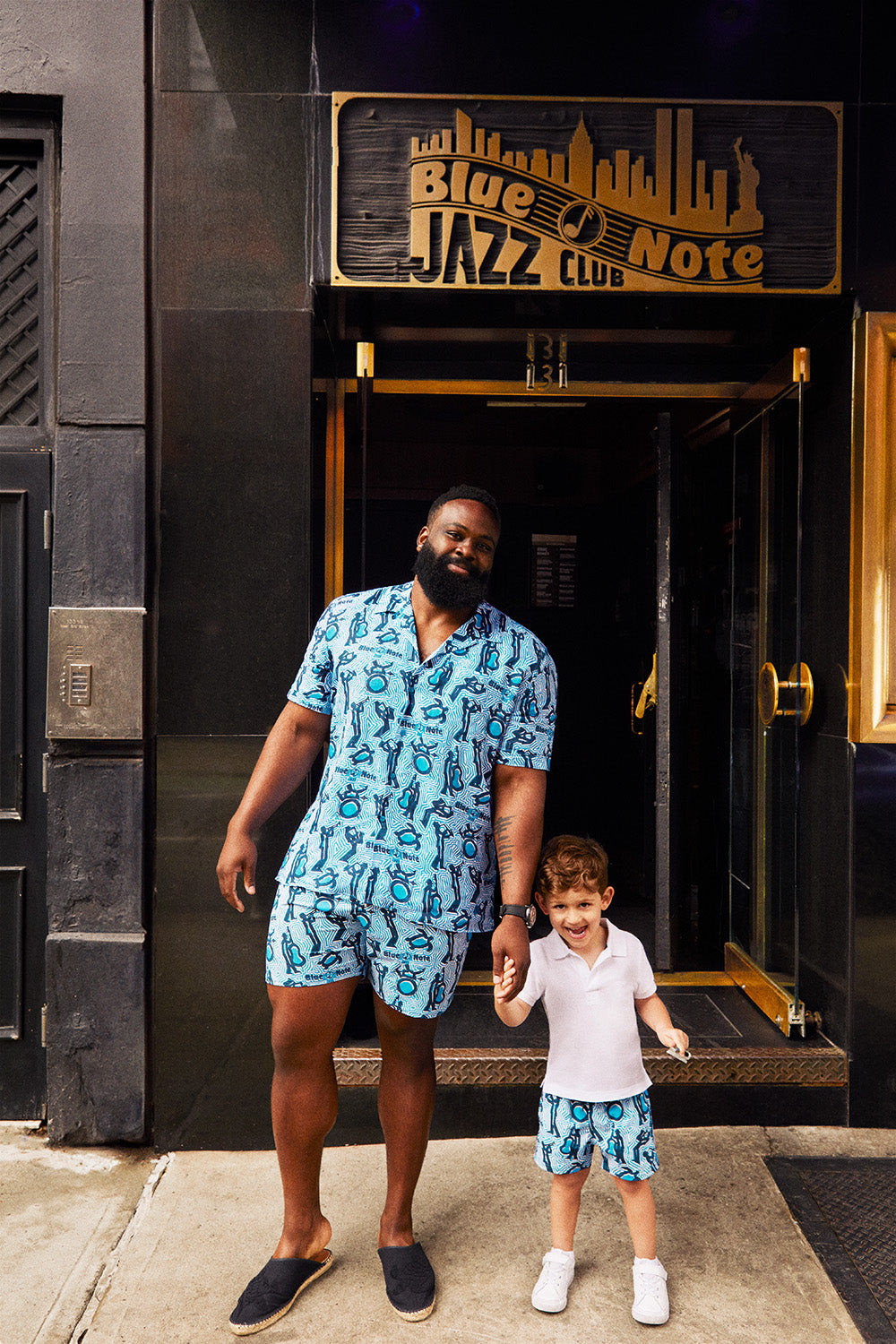 Vilebrequin x Blue Note Boy's Printed Jirise Swim Trunks