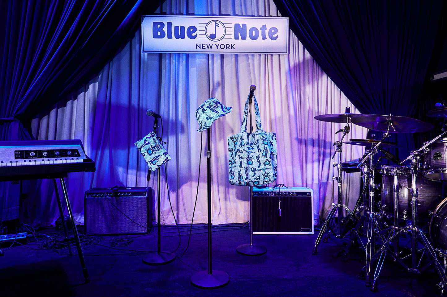 Vilebrequin x Blue Note Printed Linen Balade Tote Bag
