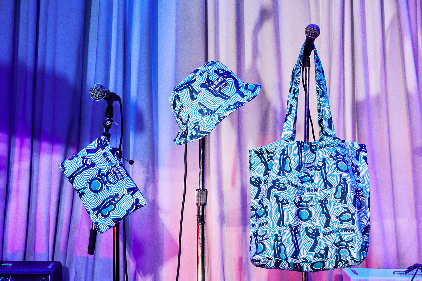 Vilebrequin x Blue Note Printed Linen Balade Tote Bag
