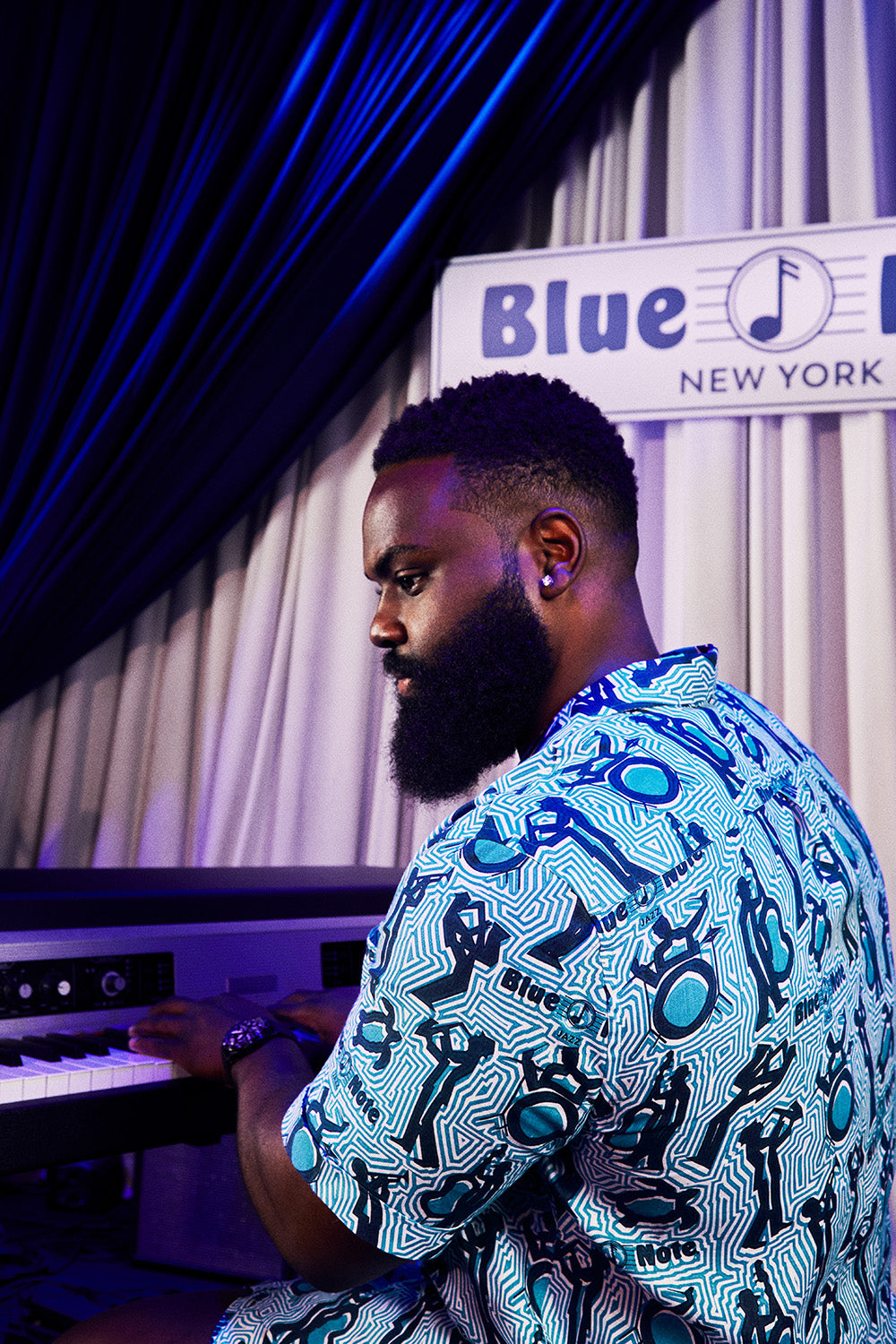 Vilebrequin x Blue Note Printed Linen Charli Shirt