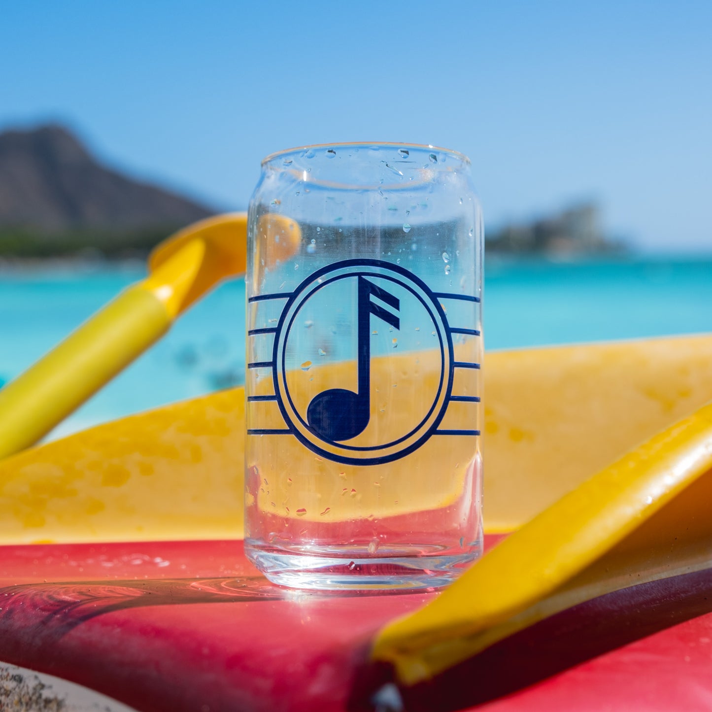 Blue Note Can-Shaped Glass