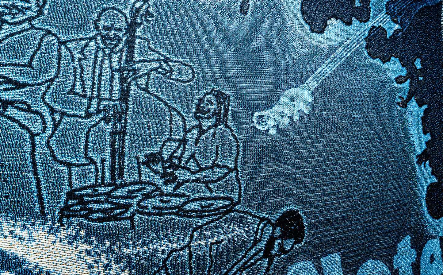 Blue Note Woven Blanket