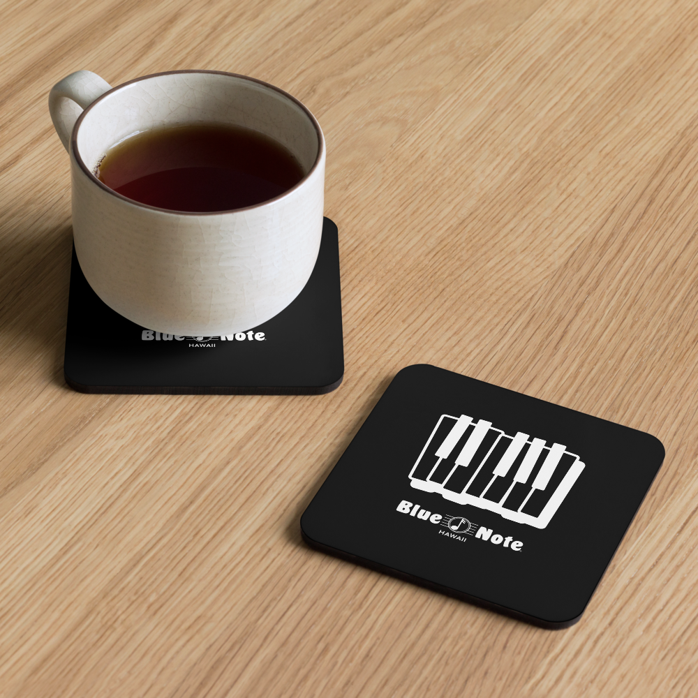 Blue Note Piano Keys Cork-Back Coaster