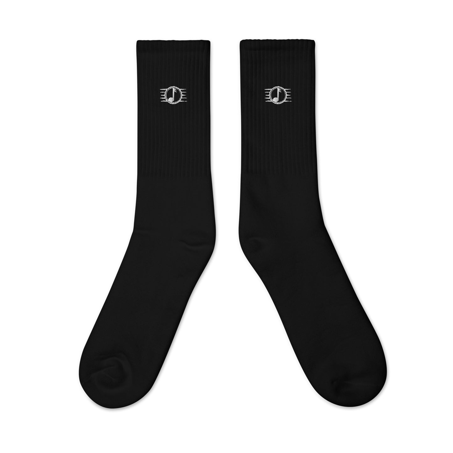 Blue Note Embroidered Socks - Socco