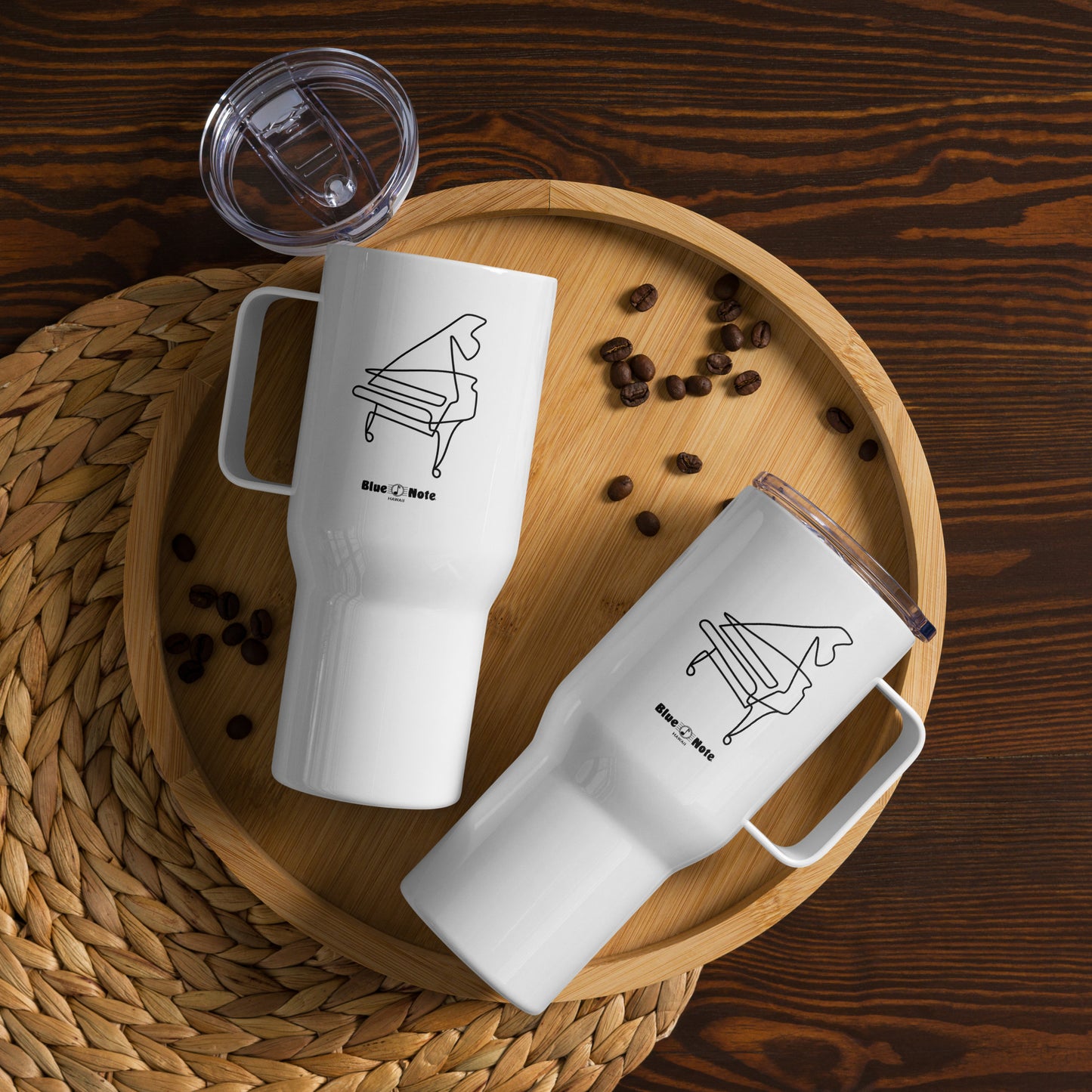 Blue Note Piano Sketch Travel Mug