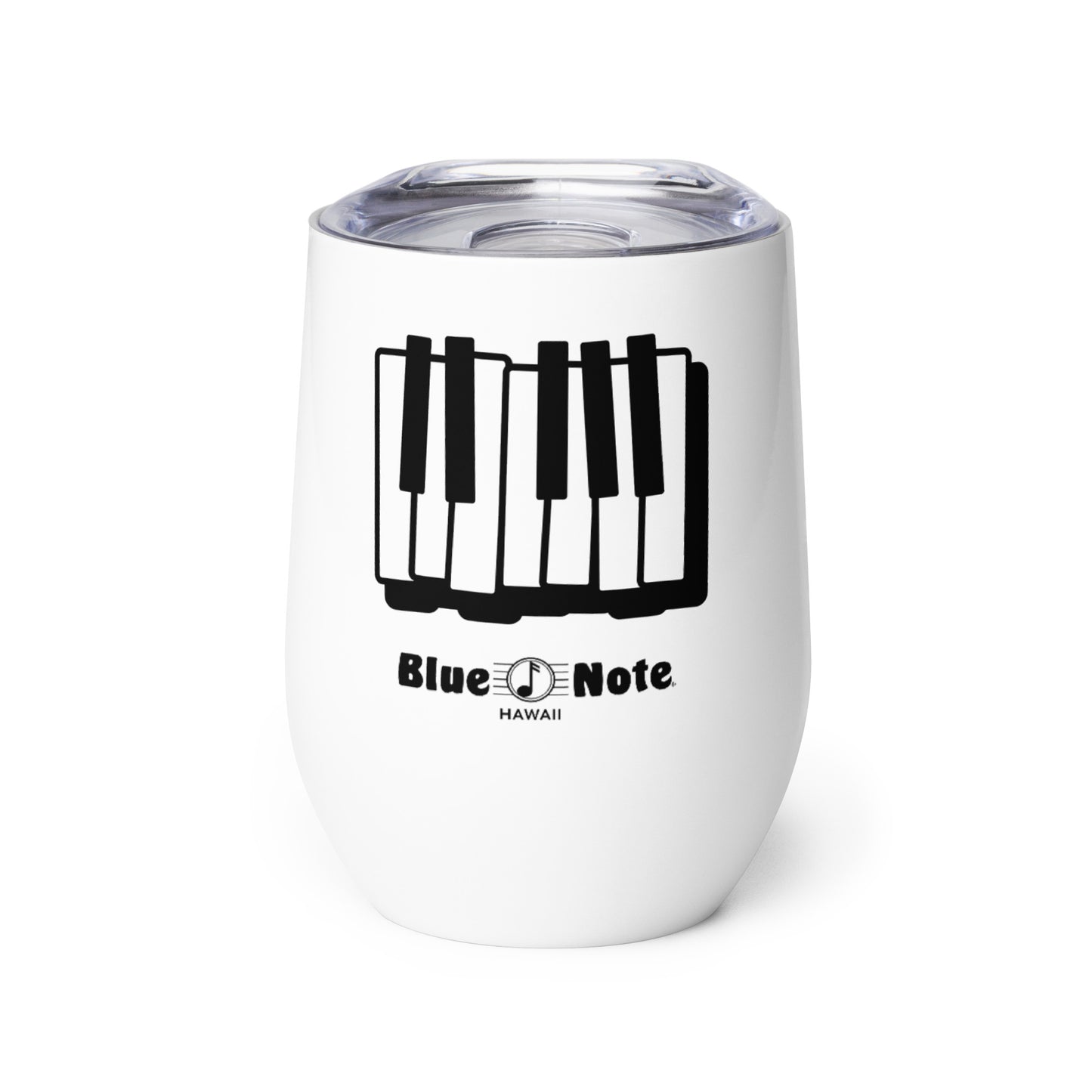Blue Note Piano Keys Wine Tumbler