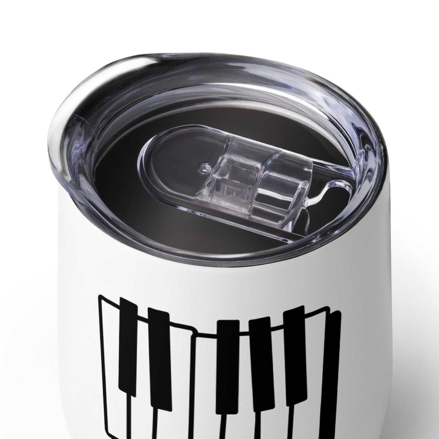 Blue Note Piano Keys Wine Tumbler