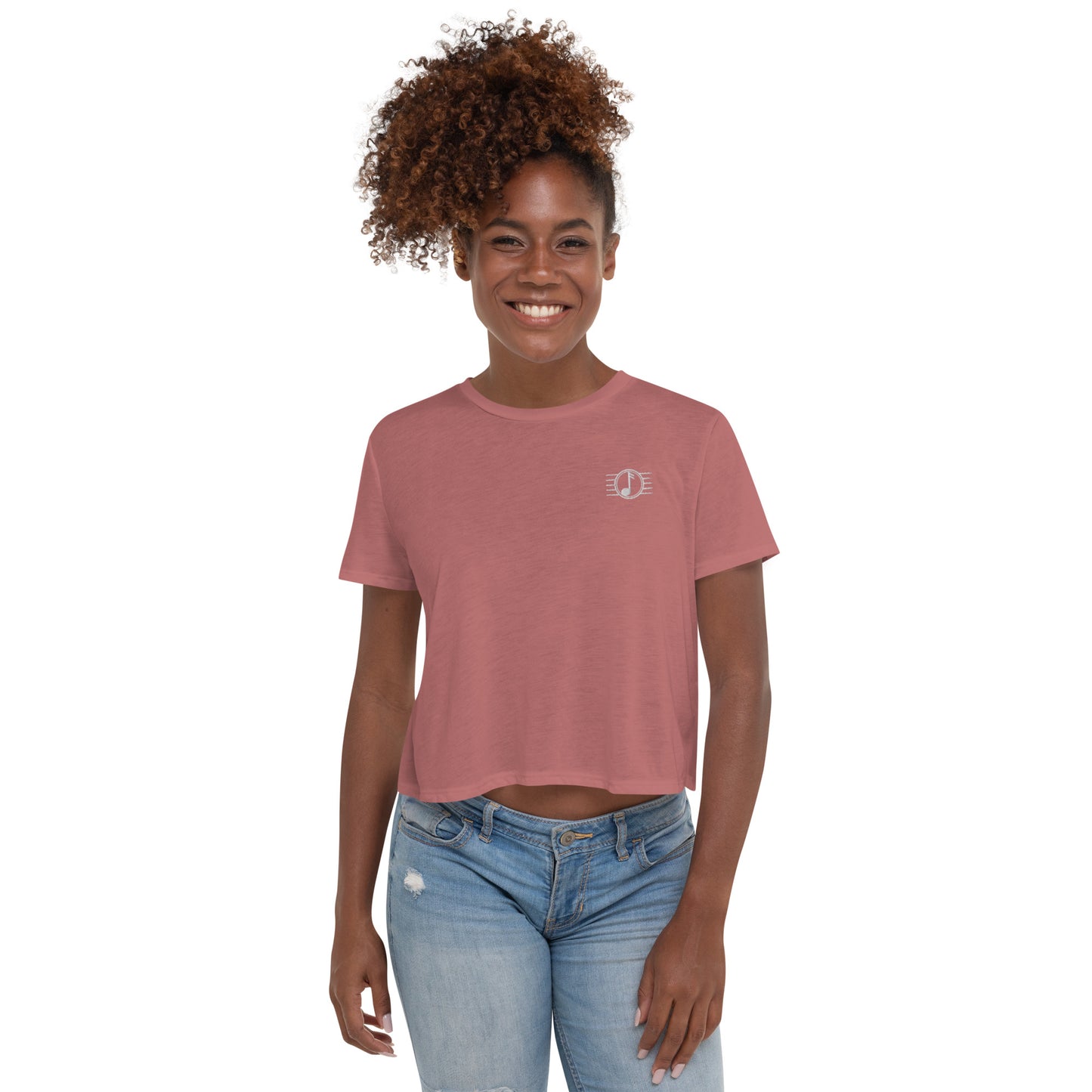Ladies' Flowy Crop Tee