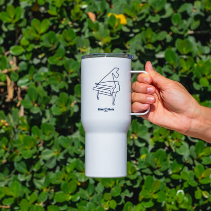 Blue Note Piano Sketch Travel Mug