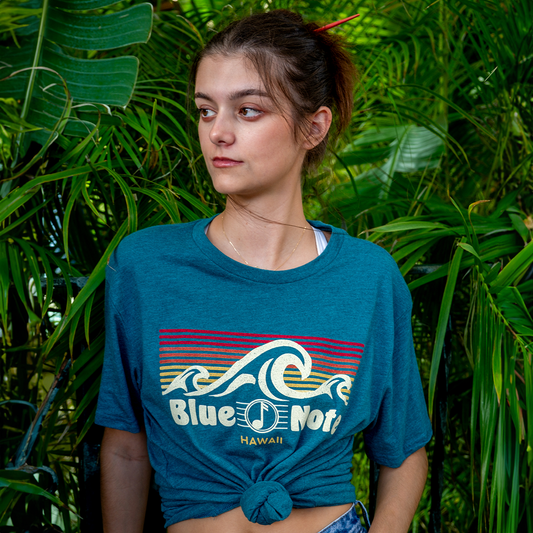 Fortuity Wave Tee in Teal