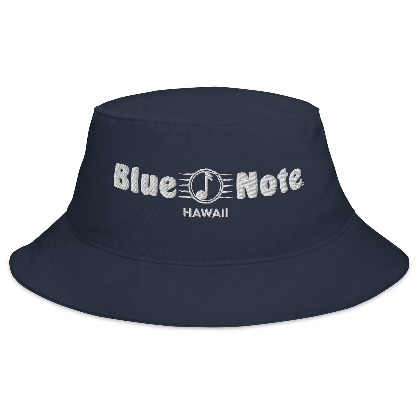Blue Note Embroidered Bucket Hat