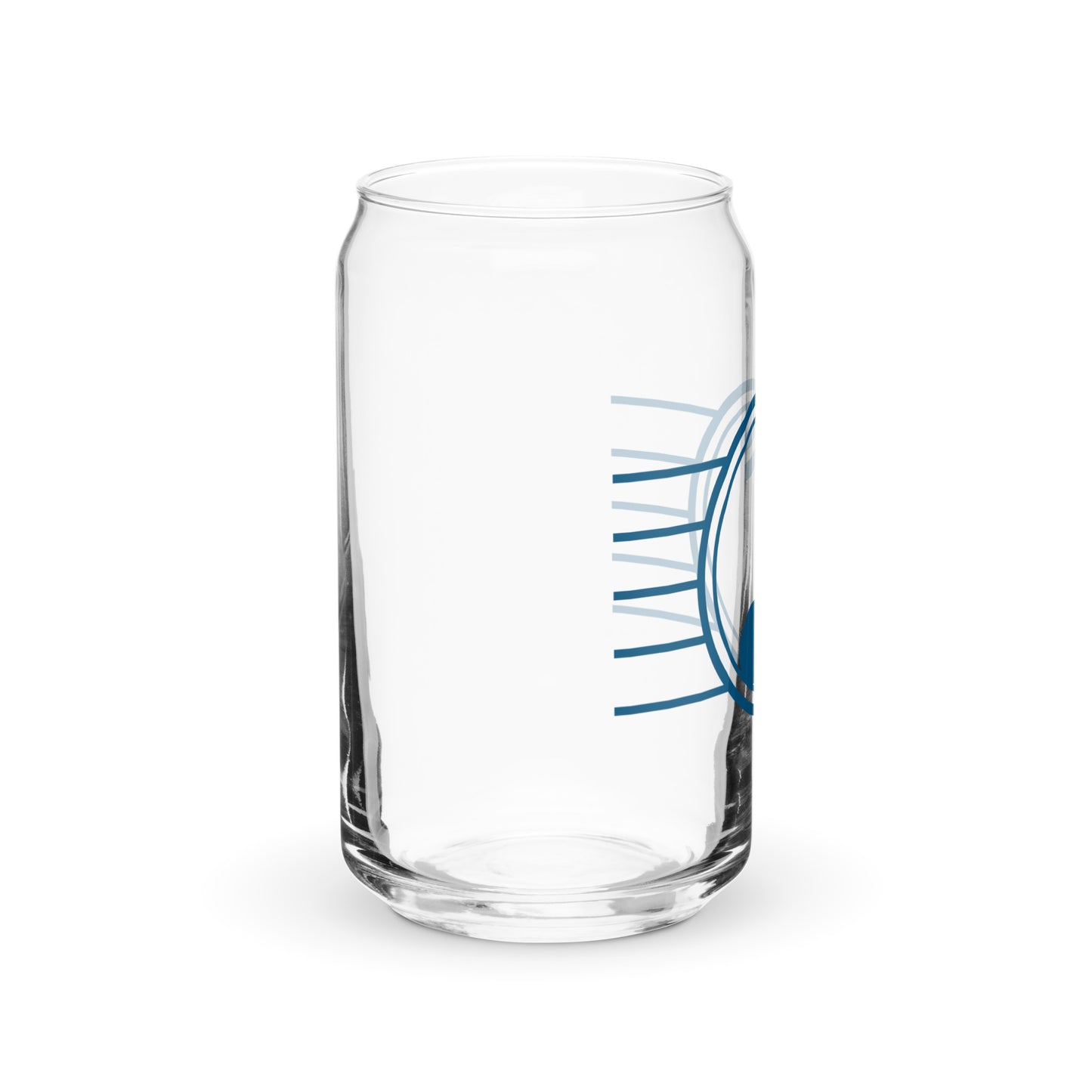 Blue Note Can-Shaped Glass