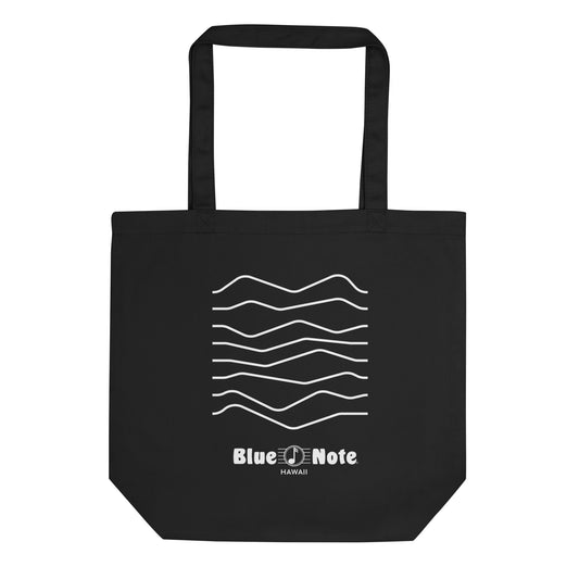 Blue Note Organic Cotton Tote - Abstract Sound Waves
