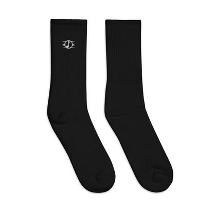 Blue Note Embroidered Socks - Socco