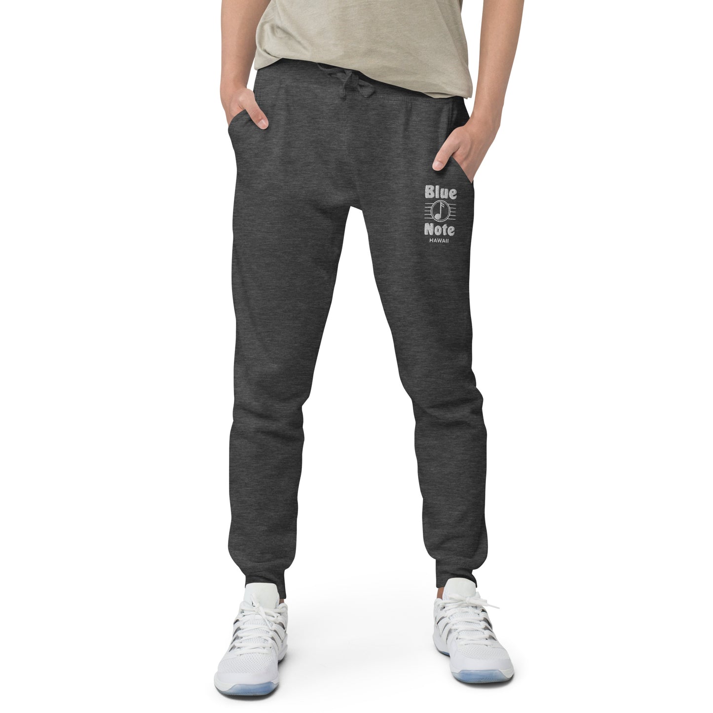 Blue Note Embroidered Fleece Joggers