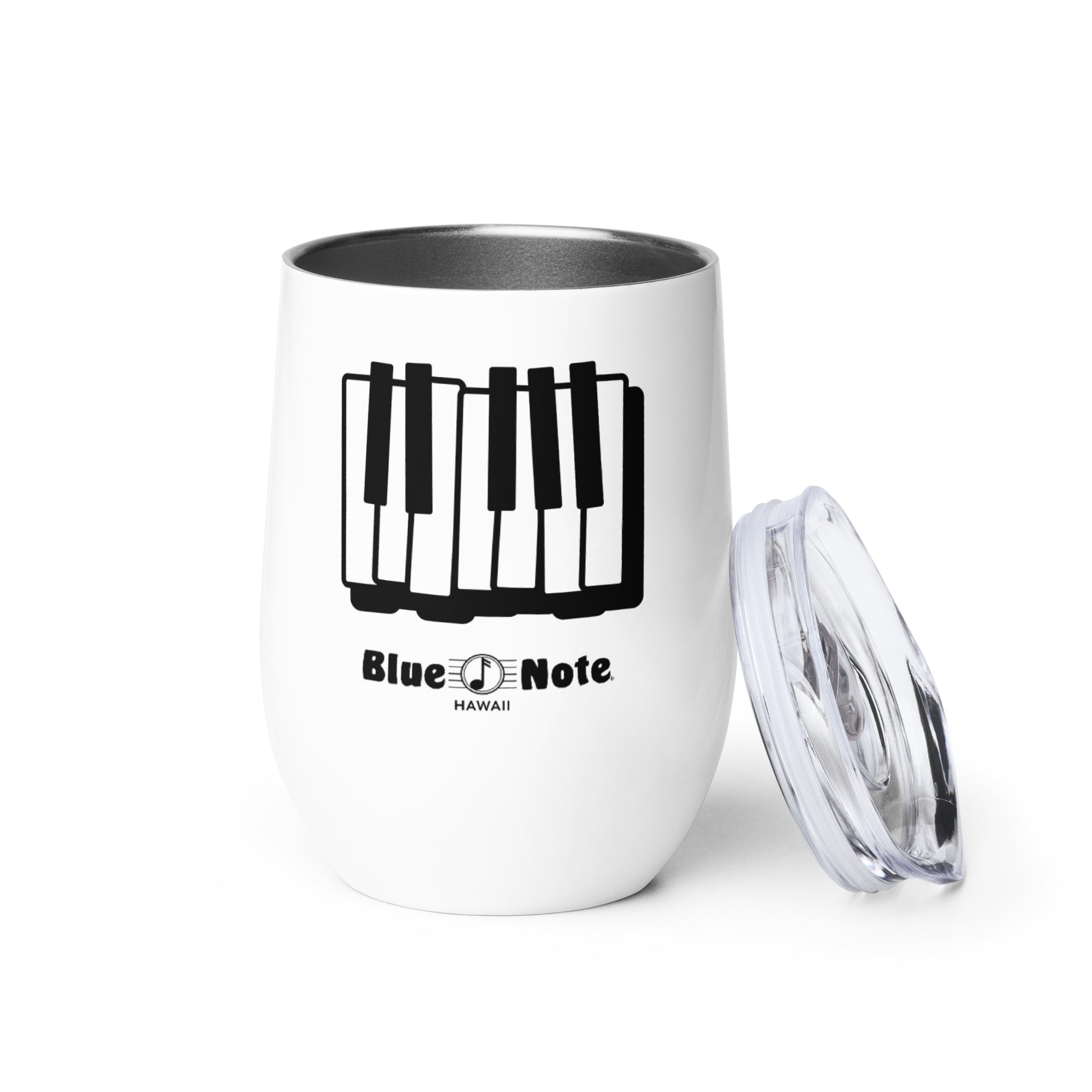 Blue Note Piano Keys Wine Tumbler