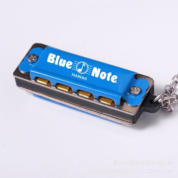 Blue Note Mini Harmonica Necklace